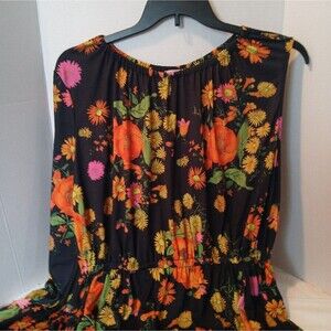 ASOS Black Floral One Sleeved Boho Summer Dress